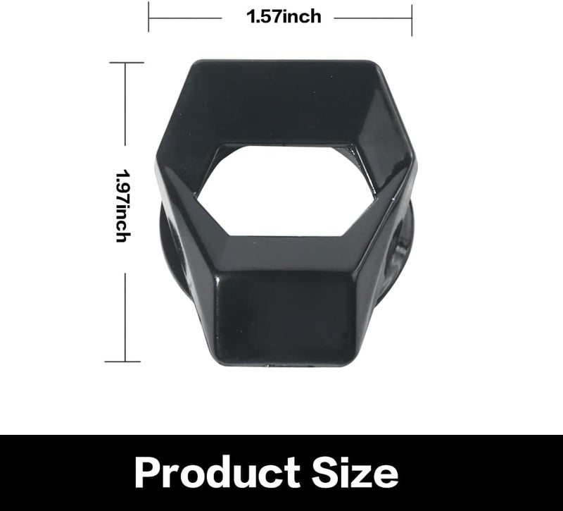 VARGTR Universal Engine Start/Stop Button Cover,Aluminum Alloy Car Power Control Trim,Push to Start Button Cover Key Protective Cover for Civic CRV XRV Challenger Charger CHR (Black) - Image 4